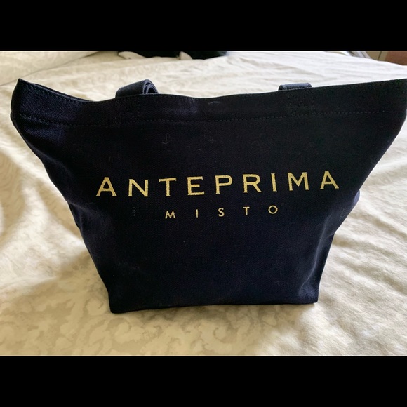 Anteprima small fabrics tote with golden sequins elasticized band - Picture 8 of 14